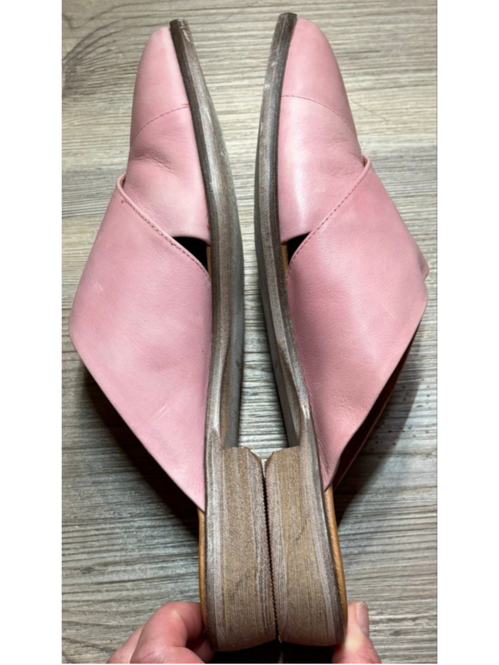 Women's Free People Pink Lordes Leather Mules - Picture 6 of 11